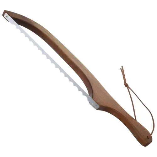 Produktbild: PAMINGONO Bäckermesser Set 1 Satz Brotmessersäge Sauerteigbrotmesser Bogenbrotschneider Teigritzwerkzeug Sauerteigrasierer Gezackte Brotschneidemaschine Französischer Brotschneider 430er Edelstahl