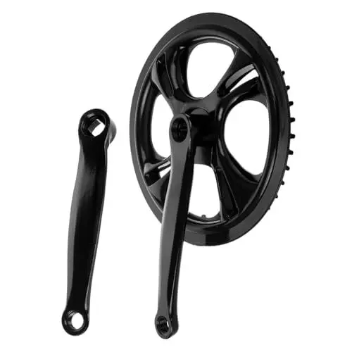 Produktbild: PAMINGONO 1 Satz Fahrradkettenrad Fahrrad-laufradsatz Mountainbike-Teile Radlager Für Fahrräder Fahrrad Kurbelabzieher Gangzyklus Fahrradkurbeln Kurbelarm Für Kinderfahrräder Eisen Black