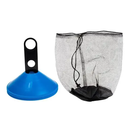 Produktbild: PAMINGONO 1 Set Fußball Trainingsscheibe Fußball Übungshütchen Fußballkegel Kinder Trainingskegel Fußballkegel Bohrer Feldmarkierungen Feldkegelmarkierungen Skating Trainingskegel