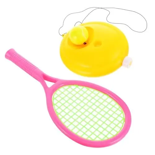 Produktbild: PAMINGONO 1 Set Tennistrainer Basisset Outdoor Aktivitätsspiel Spielzeugset Für Kinder Mit Gummiband Tennisbällen Und Schlägern Perfekt Für Anfänger Und Fortgeschrittene