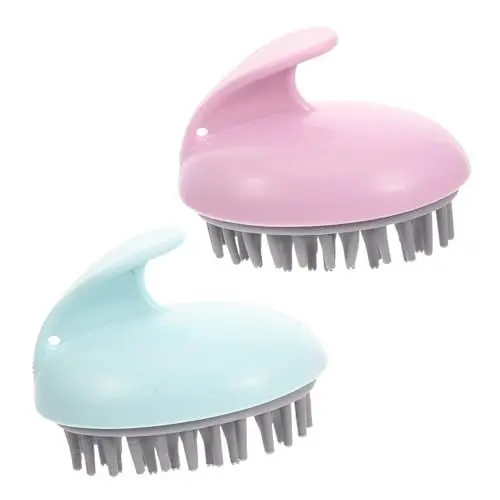 Produktbild: PAMINGONO 2St Haarshampoo-Bürste bad reinigungsbürste Haarwuchsbürste Bürste für Naturhaar Haarmassagegerät Herrenhaarbürste scalp massager shampoobürsten shampoo brush shampoo bürste