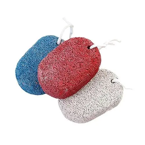 Produktbild: PAMINGONO 2St doppelseitiger Bimsstein Pumice stone pediküre pedikure-set Fußpflege-Werkzeug Fußpflege-Accessoires Rasierer Füße, die Stein kratzen Körper Fuß Raspel Fußfeile Vulkangestein