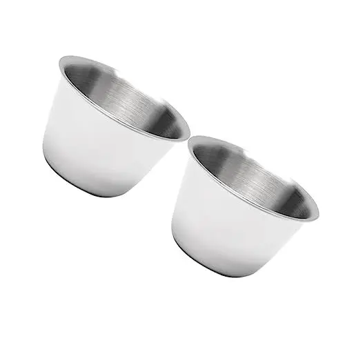 Produktbild: PAMINGONO 2 Stk Puddingform zum Backen 10 Tassen Reiskocher-Innentopf Kuchenform Saucenbehälter schokoladenform pudding förmchen Geleebecher für Dessertladen Cupcakeförmchen aus Metall