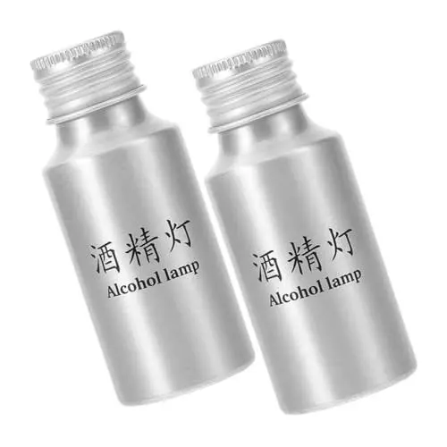 Produktbild: PAMINGONO 2st Alkohollampenflasche Alkohollampenbrenner Tischalkoholkocher Desktop-alkohollampen Alkoholkocher Im Freien Alkohol-kaminlampe Alkoholheizung Im Freien Aluminiumlegierung