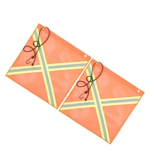 Produktbild: PAMINGONO Reflektierende Flaggen Für Lkw 2pcs Nacht Flagge Kit Signal Flaggen
