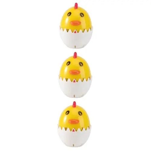 Produktbild: PAMINGONO 3 STK Eierschalen-Timer Cartoon-60-minuten-timer -Timer Timer Für Kinder Mechanischer Timer Der Karikatur Gekochte Eieruhr Magnetischer Timer Kochwecker Kunststoff Außen