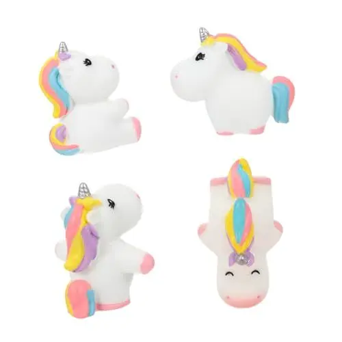 Produktbild: PAMINGONO 4 Stück Mini Einhorn Ornamente Aus Harz Bezaubernde Miniatur Gartendekoration Für Den Innen Und Außenbereich Ideales Zubehör Für Kreative Gartenprojekte Und Feen Dekoration