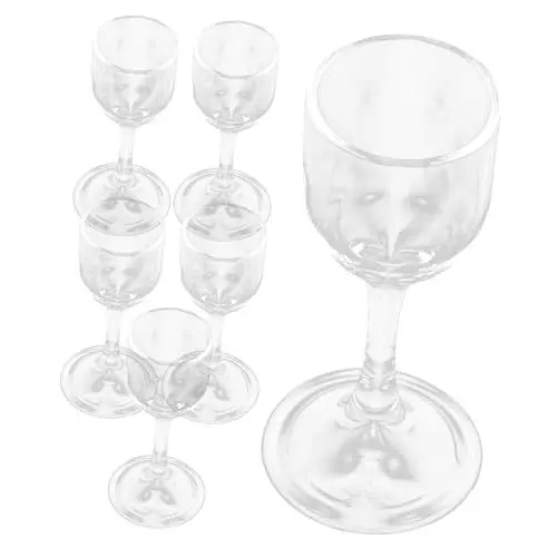 Produktbild: PAMINGONO 6St Glas Weißweinglas zarte Tasse Weinkelch für den Haushalt Wein trinken Becher likoerglaeser whiskey glasses glasl hochzeitsdeko Hochzeitsweinbecher klarer Glasbecher Transparent
