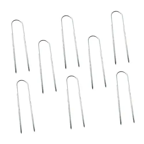 Produktbild: PAMINGONO 8 Stück Zeltheringe U Förmig Trampolin Bodennägel Camping Überdachungsnägel Befestigungswerkzeuge Robust Und Langlebig Für Camping Garten Und Outdoor Aktivitäten