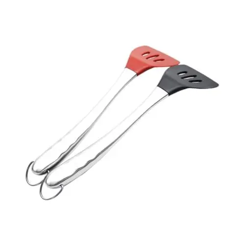 Produktbild: PAMINGONO Antihaftbeschichtete Utensilien Hitzebeständige Utensilien Geschlitzter Pfannenwender Hitzebeständige Spachtel Küchenutensilien Kochutensilien Aus Silikon Black