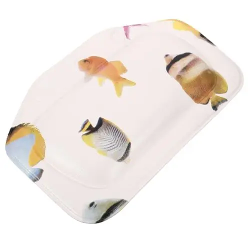 Produktbild: MERRYHAPY Badewannenkissen Mit Saugnapf Nackenstützkissen Badewanne Kopfstützkissen Badewannen-Kissen Aus PVC-Material