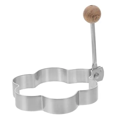 Produktbild: PAMINGONO Ei-Omelett sandwichtoster toster sandwis kitchen gadgets baking mold bescherung kekse Omelette-Ring Küche Eierringe Antihaft-Eierringe Blumeneierformen praktischer Eierring hölzern