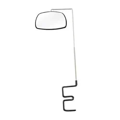 Produktbild: PAMINGONO Fahrradspiegel Fahrradhelm Einstellbares Reiten Reithelm Weitwinkelspiegel Fahrradzubehör Rückspiegel Zubehör Verstellbarer Helmspiegel Reitspiegel Zubehör Für Fahrräder Abs Black