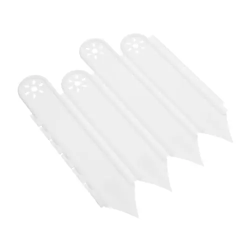 Produktbild: PAMINGONO Gartenzaun Blumenbeetabgrenzung Gartendekoration Rasenbegrenzung Gartenarbeit Außenwegzaun Rasenkantenzaun dekorative Zaunplatte Gartenumrandung Lattenzaun Beeteinfassung pp Weiß