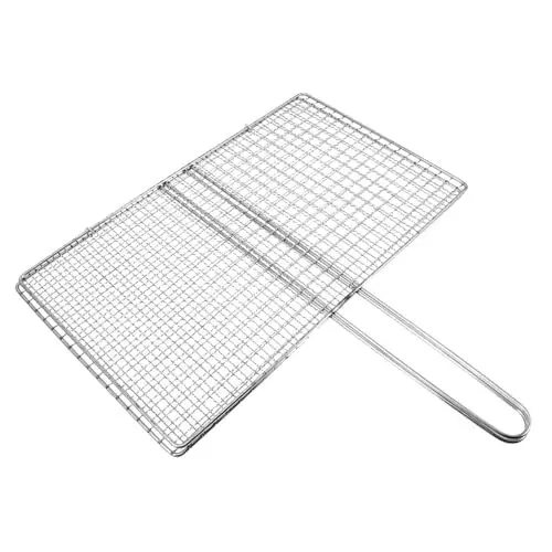 Produktbild: PAMINGONO Grillgitter im Clip-Stil Grillnetz im Freien Gemüse Grillkorb Chicken Wing Korbgrill Quaste grillschrank grillüberdachung Grillrost Edelstahl Fleischgrillrost Rostfreier Stahl