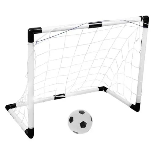 Produktbild: PAMINGONO Tragbares Mini Fußballtor Set Für Kinder Kleines Fußballtor Für Garten Und Outdoor Fußballtrainingstor Kinderfußballtür Robust Und Einfach Aufzubauen