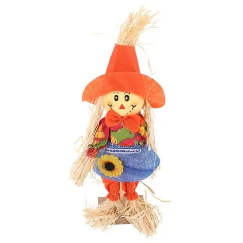 Produktbild: PAMINGONO Vogelscheuche Thanksgiving-Figur Heimdekoration Herbstdekorationen im Freien Gruselige Deko Garten Dekoration Herbst deko Halloween-Verzierung Thanksgiving-Party-Ornament Stoff