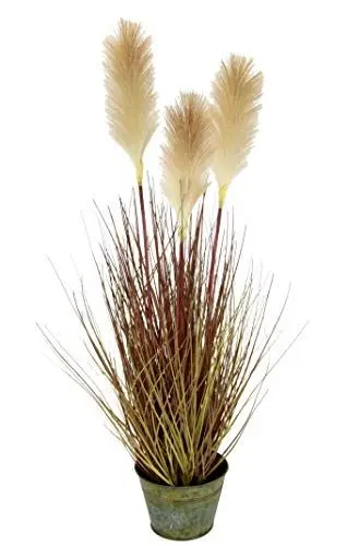 Produktbild: Pampasgras im Topf Federgras Ufergras Seidenblumen Grasbusch Dekogras Gras Kunstpflanzen Kunstgras künstliche Pflanze Solitärgras Ziergras Dekopflanze Pampasgras Pampas Zimmerpflanze Strauch