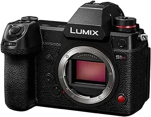 Produktbild: Panasonic DC-S1HE-K spiegellose Vollformatkamera, 6K Videoaufnahmen mit Flip Screen (Vollbildaufnahme, 4:2:2 10-Bit interne Aufzeichnung, ohne Objektiv, Schwarz)
