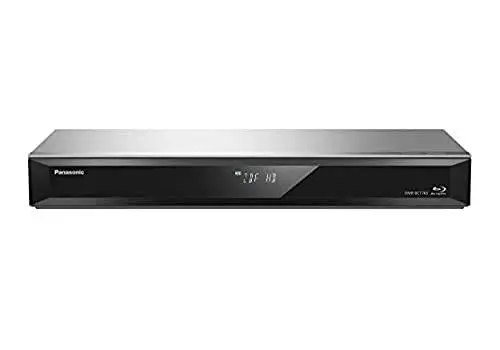 Produktbild: Panasonic DMR-BCT765AG Blu-Ray Player und Recorder mit Twin HD DVB-C Tuner, 500 GB Festplatte, 4K Upscaling, Ultra HD, Simultanaufnahme, Smart Ready, Silber