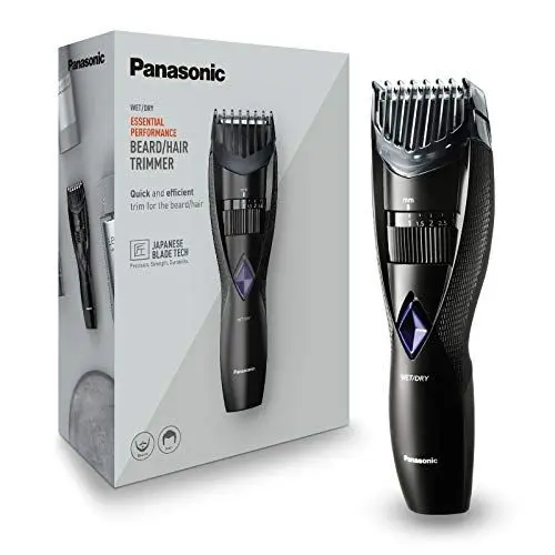 Produktbild: Panasonic ER-GB37-K503 Bartschneider, Haarschneider, Körperhaartrimmer, präzise, wasserdicht, abwaschbar, Schwarz