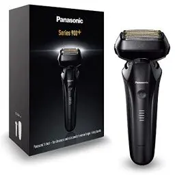 Produktbild: Panasonic ES-LS6A-K803 Nass- und Trockenrasierer mit 6 Klingen für Männer, kabelloser Premium-Rasierer, reaktionsschneller Bartsensor, Klingen aus japanischem Stahl, Multi-Flex-22D-Kopf, Mattschwarz