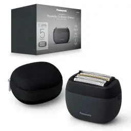 Produktbild: Panasonic ES-PV3B-K803 Series 900s Premium Kompakt-Rasierer, Nass- und Trockenrasierer mit 5 Klingen für Männer, reaktionsschneller Bartsensor, USB-C, Premium Case, Anthrazit