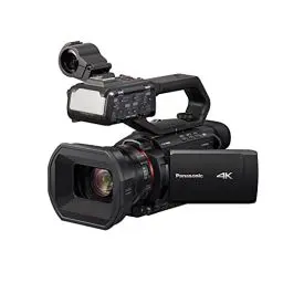 Produktbild: Panasonic HC-X2000E Profi Camcorder (4K Video, Kamera mit LEICA Objektiv, 25mm Weitwinkel, 24x optischer Zoom, Autofokus, professionelle Videokamera)