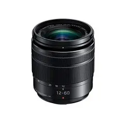Produktbild: Panasonic H-FS12060E LUMIX G Vario 12-60 mm F3.5-5.6 ASPH. Objektiv (5x Zoom, Power O.I.S. Bildstabilisator, Staub-/ Spritzwasserschutz) schwarz