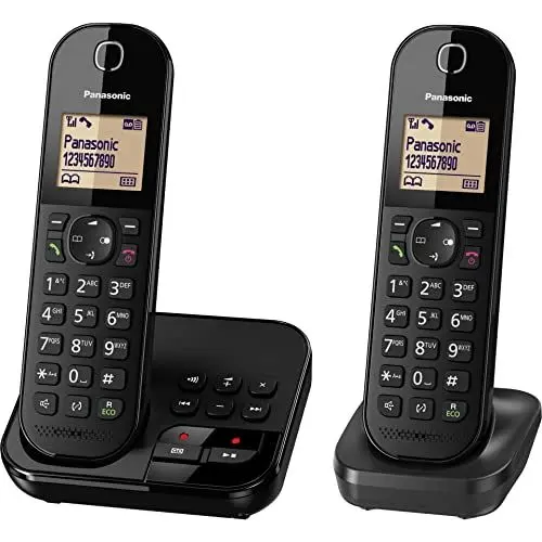Produktbild: Panasonic KX-TGC 422 GB, schnurloses Telefon mit Anrufbeantworter und Zusatz-Set
