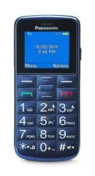 Produktbild: Panasonic KX-TU110EXC , unlocked, Seniorenhandy (Dual-SIM, Kamera, Taschenlampenfunktion, große Tasten, Hörgerätekompatibel, SOS-Funktion), Blau