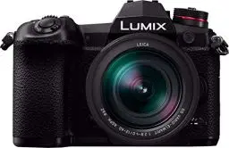Produktbild: Panasonic LUMIX DC-G9LEG-K Systemkamera mit LEICA 12-60mm/F2.8-4.0 (20MP, dualer Bildstabilisator, OLED Sucher, Kälte-/ Staub- & Spritzwasserschutz)