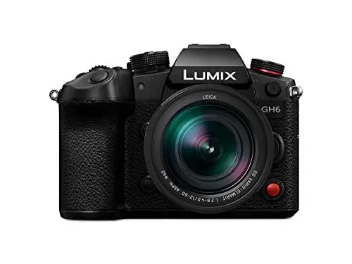 Produktbild: Panasonic LUMIX DC-GH6L Hybridkamera mit Objektiv Leica ES12060 (25 MP, Dual I.S, OLED-Sucher, Kälte-/Staub-/Spritzwasserschutz) schwarz