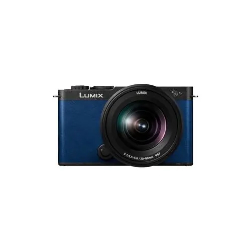 Produktbild: Panasonic Lumix DC-S9KE-A Vollformat Kamera, spiegellos, Open Gate Vlogging, 24,2 MP, 6K/4K, 779-Punkt-PDAF, Bildstabilisierung, LUT, 180°-Flexibler-Monitor, 5 GHz WLAN, Blau, 20-60 mm Objektiv