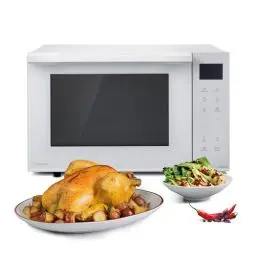 Produktbild: Panasonic NN-DF37PWEPG Kombi-Mikrowelle & Grill, 1000 W, 23 l, Inverter-Tech, Eco Kombi Modus, Flachbett, 16 Auto-Programme & Auftau-Modi, emailliertes Blech, Gitterrost, leichte Reinigung, Weiß