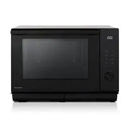 Produktbild: Panasonic NN-DS59NMETG 4-in-1-Kombination aus Mikrowelle & Grill, Flachbett, 27 Liter, 1000 W, Garen auf zwei Ebenen, Genius-Sensor, 32 automatische Programme, Grillschale, leicht zu reinigen, Schwarz