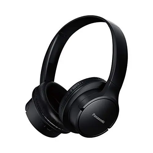 Produktbild: Panasonic RB-HF520BE-K Bluetooth Kopfhörer - Over-Ear, Schnellladegerät, bis 50h Akkulaufzeit, leichte und bequeme Kopfhörer mit Sprachsteuerung in Schwarz