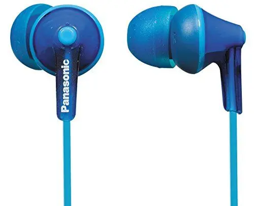 Produktbild: Panasonic RP-HJE125E-A ErgoFit Kabelgebundene Ohrkanalhörer, In-Ear Kopfhörer mit individueller Passform, 1,1 m langes Kabel, 3,5-mm-Klinkenstecker, Blaue