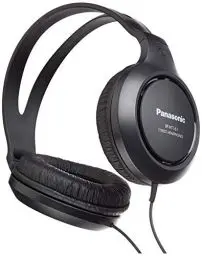 Produktbild: Panasonic RP-HT161E-K Hifi-Kopfhörer - 2 m langes Kabel, 10-27.000 Hz, 30 mm Wandler, schwarz