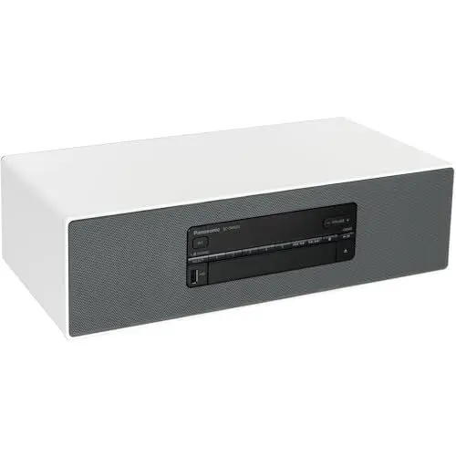 Produktbild: Panasonic SC-DM504EG-W Micro HiFi in weiß (40 Watt RMS, Digital DAB+, CD, UKW, Bluetooth, USB, AUX)