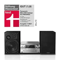 Produktbild: Panasonic SC-PMX94EG-S Micro HiFi System (120 W RMS, Digital DAB+, CD, UKW , Bluetooth, USB, AUX) silber, Einheitsgröße