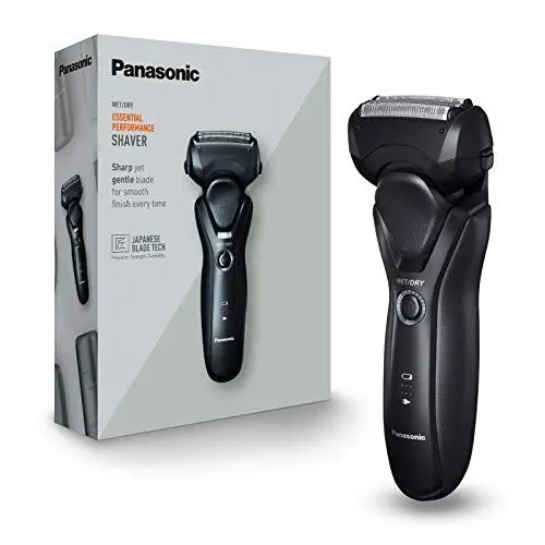 Produktbild: Panasonic Series 500 ES-RT37 Wet und Dry Herrenrasierer mit 3 Klingen für schnellen und präzisen Schnitt, Schwarz