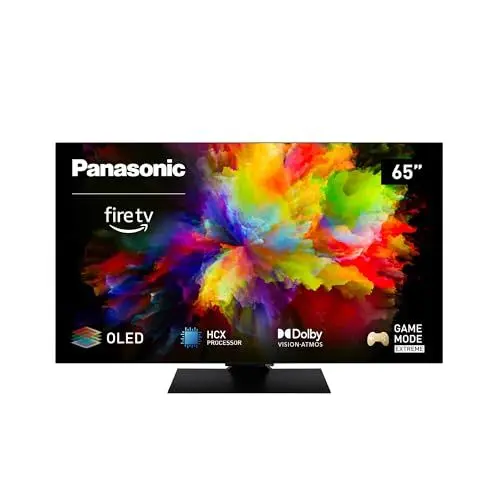 Produktbild: Panasonic TV-65Z80AEZ, Z80 Serie 65 Zoll 4K Ultra HD OLED Smart TV, 2024, Fire TV, Dolby Vision & Atmos, Game Mode Extreme, Alexa Sprachsteuerung, Airplay, Schwarz