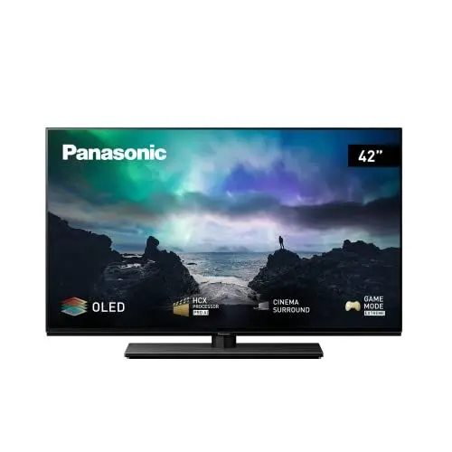 Produktbild: Panasonic TX-42LZW804 106 cm OLED Fernseher (42 Zoll, 4K Ultra HD, HCX PRO AI Processor, Dolby Atmos,Dolby Vision IQ, Game Mode Extreme, HDMI, USB), Schwarz