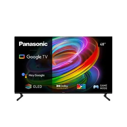 Produktbild: Panasonic TX-48MZ700E, 48 Zoll 4K Ultra HD OLED Smart 2023 TV, High Dynamic Range (HDR), Dolby Atmos & Vision, Android , Google Assistant, Chromecast, 2 fuß-sockel, Fernbedienung, Schwarz