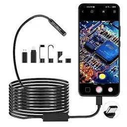 Produktbild: Pancellent Endoskop 1920P HD Snake Inspektionskamera, Typ C Endoskop, Scope Kamera mit 8 LED Leuchten für Android und iOS Smartphone, iPhone, iPad, Samsung(5M)