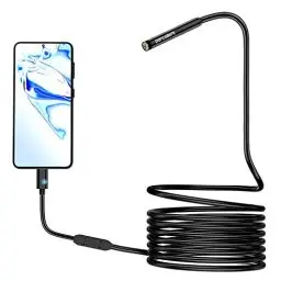 Produktbild: 1080P Endoskop Schlangeninspektionskamera, Pancellent Typ C Endoskop, WiFi Scope Kamera mit 6 LED Leuchten für Android und iOS Smartphones, iPhone, iPad, Samsung (3M)