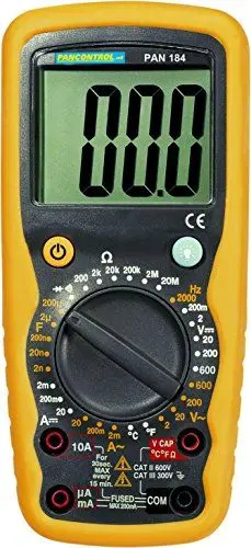 Produktbild: Pancontrol PAN184 Digital-Multimeter 1000V CAT III True RMS mit kontaktlosem Spannungsprüfer | Strommessgerät, Frequenzmessung, Temperaturmessung