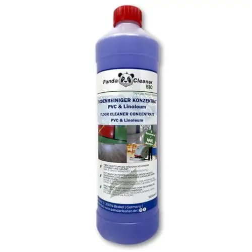 Produktbild: PandaCleaner Linoleum Reiniger zur Reinigung & Pflege für Vinylboden- 1000ml Vinylboden Reiniger Konzentrat - PVC Reiniger - PU Reiniger - Designbelag Reiniger