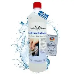 Produktbild: PandaCleaner Ultraschallreiniger Konzentrat für Ultraschallbad - 1L Konzentrat für Brillen, Dentalprodukte, Gold, Münzen, Glas, Uhren (wasserfest) uvm. (1000ml)
